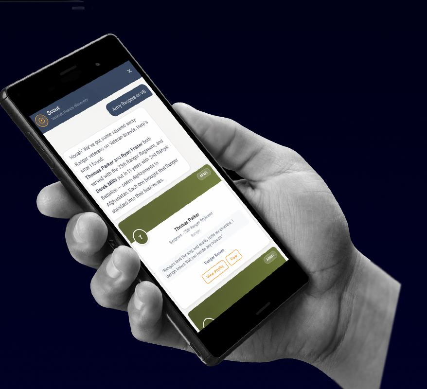 Scout AI experience on mobile